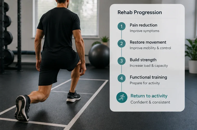 Rehabilitation progression and return to activity